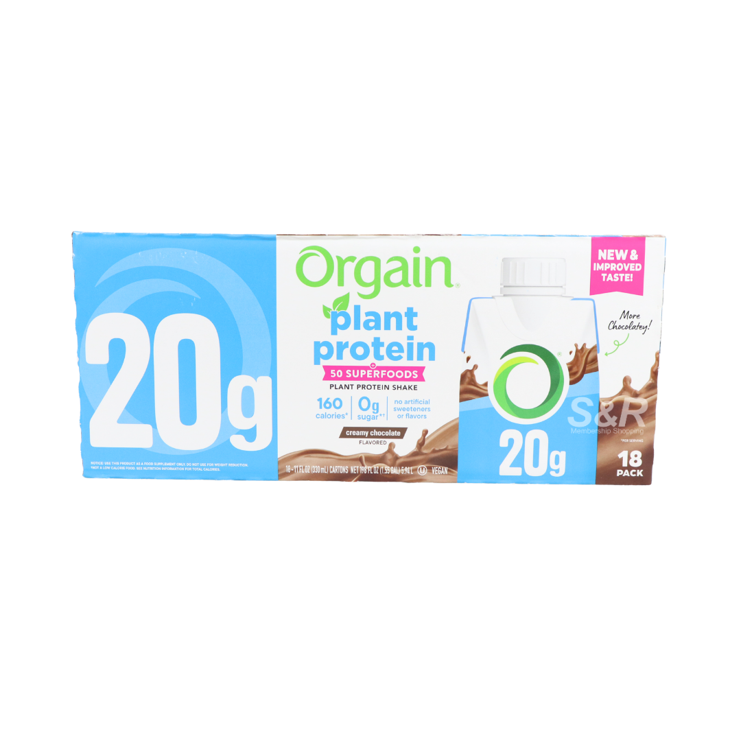 Orgain Plant Protein Shake 18 x 330mL